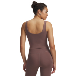UNDER ARMOUR Motion Tanktop Damen 256 - sierra taupe/white XL