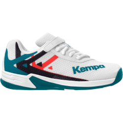 Kempa Wing 2.0 Handballschuhe Kinder weiß/rot/schwarz 28