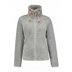 ICEPEAK Colony S8 Midlayer flauschige Fleecejacke Damen 810 - light grey XS