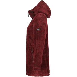 ICEPEAK Chelles S8 Teddy Kapuzenjacke Damen 690 - wine S