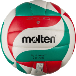 molten Volleyball V4M3000-L weiß/grün/rot 4