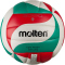 molten Volleyball V4M3000-L weiß/grün/rot 4