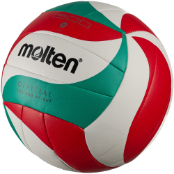 molten Volleyball V4M1500 weiß/grün/rot 4