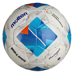 molten Fußball Freizeitball F4N-ST weiß/blau 4