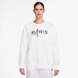 NIKE Paris Saint-Germain Phoenix Fleece Oversize Crew Neck Sweatshirt Damen
