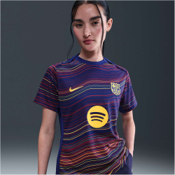 NIKE FC Barcelona Academy Pro Dri-FIT Heim kurzarm Aufwärmshirt Damen