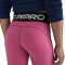 NIKE Pro Dri-FIT kurze Leggings Mädchen 634 - sweet beet/black/white S (128-137 cm)