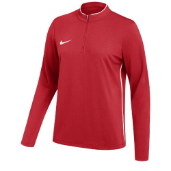 NIKE Park 26 Dri-FIT 1/4-Zip langarm Fußball Trainingsshirt Damen 657 - university red/white/white M