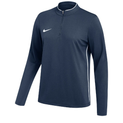 NIKE Park 26 Dri-FIT 1/4-Zip langarm Fußball Trainingsshirt Damen 410 - midnight navy/white/white M