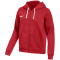 NIKE Park 26 Fleece Kapuzenjacke Damen 657 - university red/white XS