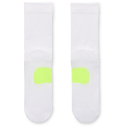 NIKE Fast Midweight Crew Laufsocken 100 - white/volt/black 46-50