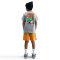 NIKE Sportswear T-Shirt Kinder 063 - dk grey heather S (128-137 cm)