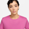 NIKE Tempo Swoosh Dri-FIT kurzarm Laufshirt Damen 675 - playful pink/white S