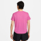 NIKE Tempo Swoosh Dri-FIT kurzarm Laufshirt Damen 675 - playful pink/white S