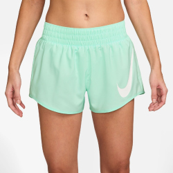 NIKE One Swoosh Dri-FIT Mid-Waist 3" Brief-Lined Laufshorts Damen 353 - mint foam/white S