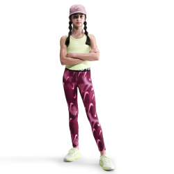 NIKE Pro Leggings Mädchen 634 - sweet beet/white M (137-146 cm)
