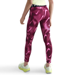 NIKE Pro Leggings Mädchen 634 - sweet beet/white M (137-146 cm)