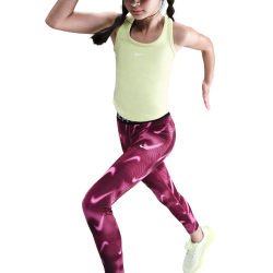 NIKE Pro Leggings Mädchen 634 - sweet beet/white M (137-146 cm)