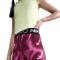 NIKE Pro Leggings Mädchen 634 - sweet beet/white M (137-146 cm)
