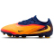 NIKE Jr. Phantom 6 Pro Erling Haaland FG/MG Fußballschuhe Kinder 800 - laser orange/lemon venom-blue void 33.5