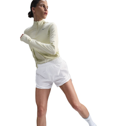 NIKE Tempo Dri-FIT Mid-Waist 3" Laufshorts Damen 100 - white/white/white/reflective silv M