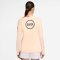 NIKE FC Barcelona Strike Dri-FIT Crew Neck Ausweich Sweatshirt Damen 808 - crimson tint/bright mango/midnight navy M