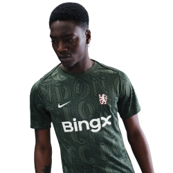 NIKE FC Chelsea London Dri-FIT Academy Pro kurzarm Aufwärmshirt Herren 320 - galactic jade/outdoor green/phantom S