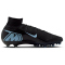 NIKE Mercurial Superfly 10 Elite AG-Pro Fußballschuhe Herren 001 - black/ice blue 41