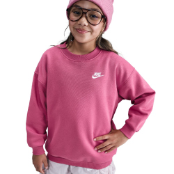 NIKE Sportswear Club Fleece Oversized Sweatshirt Kinder 634 - sweet beet/sweet beet/white XL (158-170 cm)