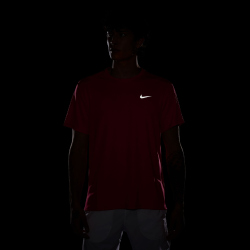 NIKE UV Miler Dri-FIT kurzarm Laufshirt Herren 635 - bright crimson/reflective silv XL