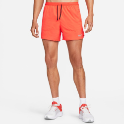 NIKE Stride Dri-FIT 5" Brief-Lined Laufshorts Herren 635 - bright crimson/black/reflective silv M