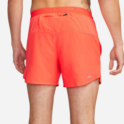 NIKE Stride Dri-FIT 5" Brief-Lined Laufshorts Herren 635 - bright crimson/black/reflective silv M