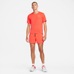 NIKE Stride Dri-FIT 5" Brief-Lined Laufshorts Herren 635 - bright crimson/black/reflective silv M