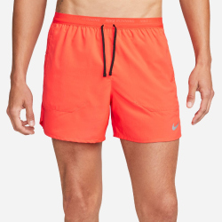 NIKE Stride Dri-FIT 5" Brief-Lined Laufshorts Herren 635 - bright crimson/black/reflective silv M