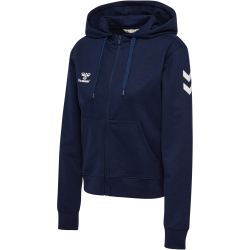hummel hmlGO 2.0 Chevron Zip Hoodie Damen 7026 - marine XS