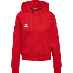 hummel hmlGO 2.0 Chevron Zip Hoodie Damen 3062 - true red XS