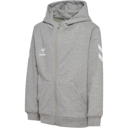 hummel hmlGO 2.0 Chevron Zip Hoodie Kinder 2006 - grey melange 128