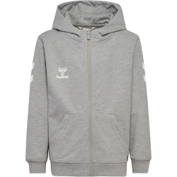 hummel hmlGO 2.0 Chevron Zip Hoodie Kinder 2006 - grey melange 128