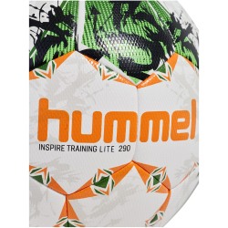 hummel hmlINSPIRE Training Lite 290g Leicht-Fußball 6482 - green/white/orange 4