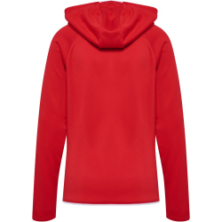 hummel hmlCORE 2.0 Zip Hoodie Damen 3946 - true red/white XS