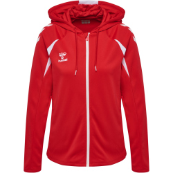 hummel hmlCORE 2.0 Zip Hoodie Damen 3946 - true red/white XS
