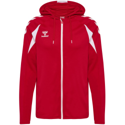 hummel hmlCORE 2.0 Zip Hoodie Herren 3946 - true red/white S