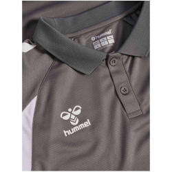 hummel hmlCORE 2.0 Poloshirt 1299 - steel gray/white XS