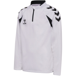 hummel hmlCORE 2.0 1/2-Zip Sweatshirt Kinder 9124 - white/black 164
