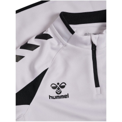 hummel hmlCORE 2.0 1/2-Zip Sweatshirt Kinder 9124 - white/black 164