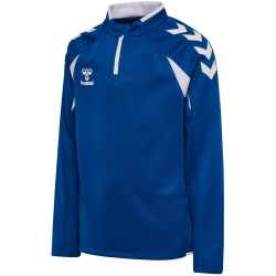 hummel hmlCORE 2.0 1/2-Zip Sweatshirt Kinder 7691 - true blue/white 164