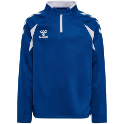 hummel hmlCORE 2.0 1/2-Zip Sweatshirt Kinder 7691 - true blue/white 164