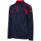hummel hmlCORE 2.0 1/2-Zip Sweatshirt Kinder 7276 - marine/true red 116