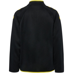 hummel hmlCORE 2.0 1/2-Zip Sweatshirt Kinder 5138 - black/blazing yellow 164