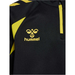 hummel hmlCORE 2.0 1/2-Zip Sweatshirt Kinder 5138 - black/blazing yellow 164